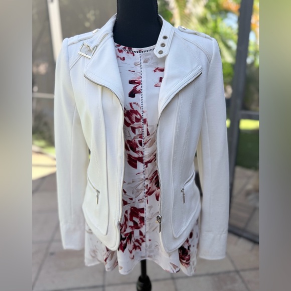 White House Black Market Floral Print Tank Camisole Ecru - Picture 7 of 8